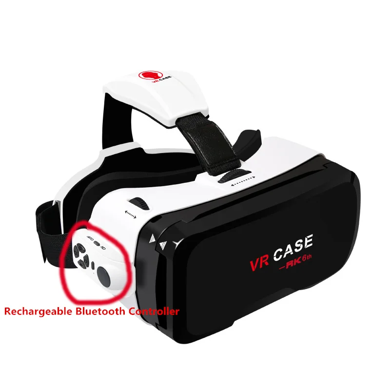 3D глаза VR гарнитура VR чехол 6,0 с Bluetooth очки виртуальной реальности захватывающие 3D для Iphon amsung Galaxy SONY Xperia huawei