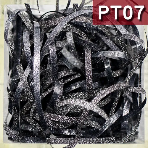 black 200 г пластиковая блестящая бумажная рафия измельченная бумага конфетти блестящая бумага наполнитель Подарочная коробка наполнение материал свадебное украшение - Цвет: black