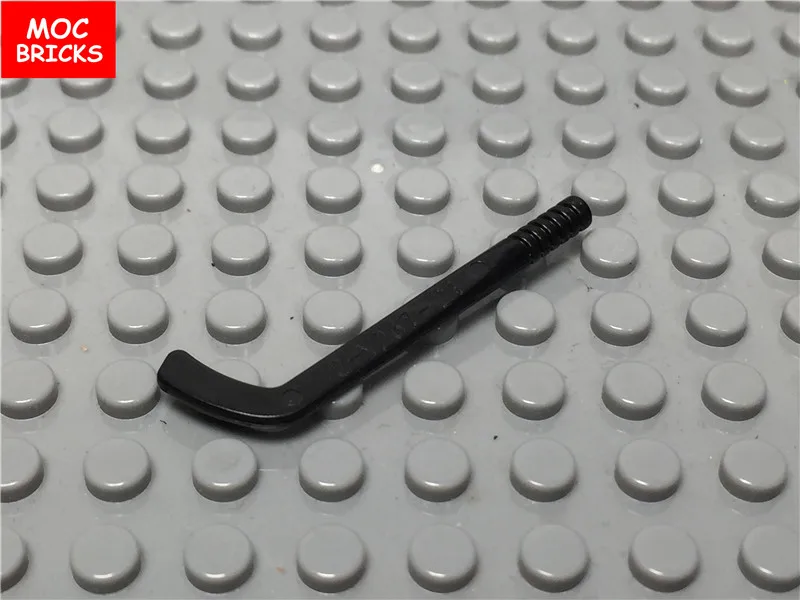 20 шт./лот MOC кирпичи сделай сам черная посуда хоккейная палочка подходит для 93559