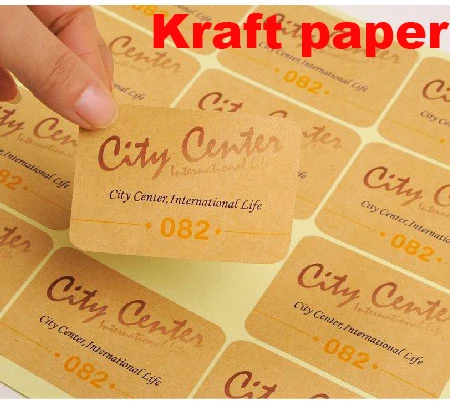 Пользовательский логотип текстовая бумага этикетка печать ПВХ/бумага с