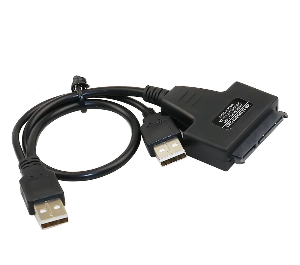 Кабель адаптер USB 2 0 для жесткого диска 5 дюйма SATA 7 + 15 Pin|Компьютерные кабели и
