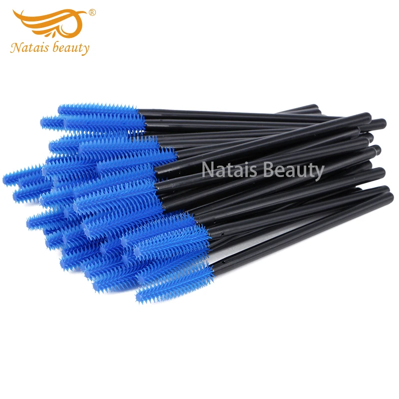 500 шт./лот силиконовая кисть для туши ресниц Кисть макияжа |