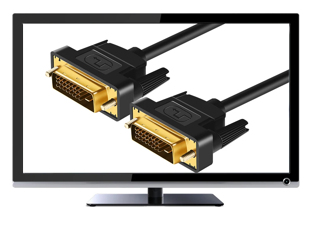 Высокоскоростной кабель DVI 1 м, 1,8 м, 2 м, 3M позолоченный штекер Male-Male DVI к DVI кабель 1080p для lcd DVD HDTV xbox