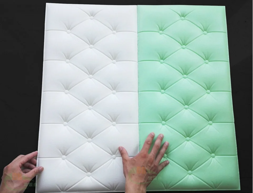 Современные DIY самоклеющиеся 3D обои из искусственной кожи ПЭ пены ПВХ водонепроницаемые настенные панели стикеры Детская комната спальня домашний Декор наклейки