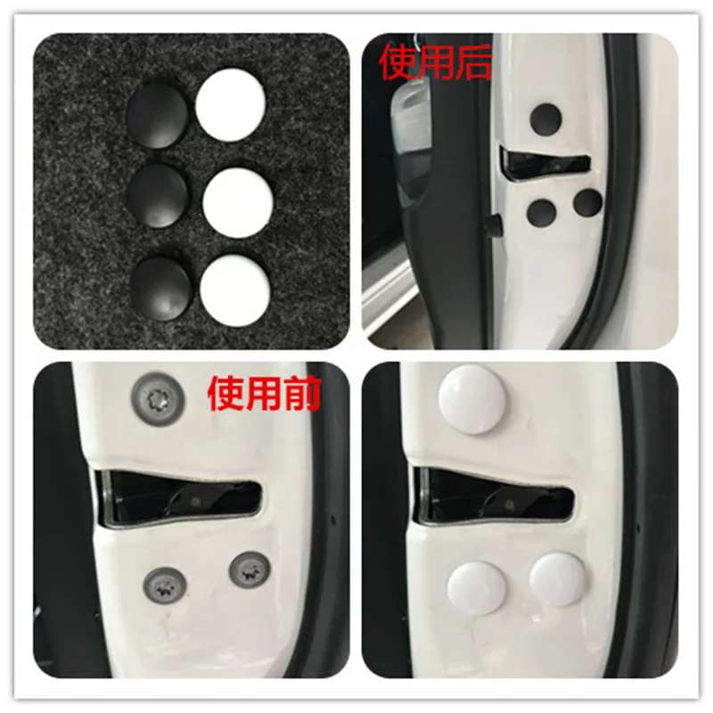 Автомобильный Дверной замок винт защитная крышка защитные наклейки для Ford Focus 2 3 4