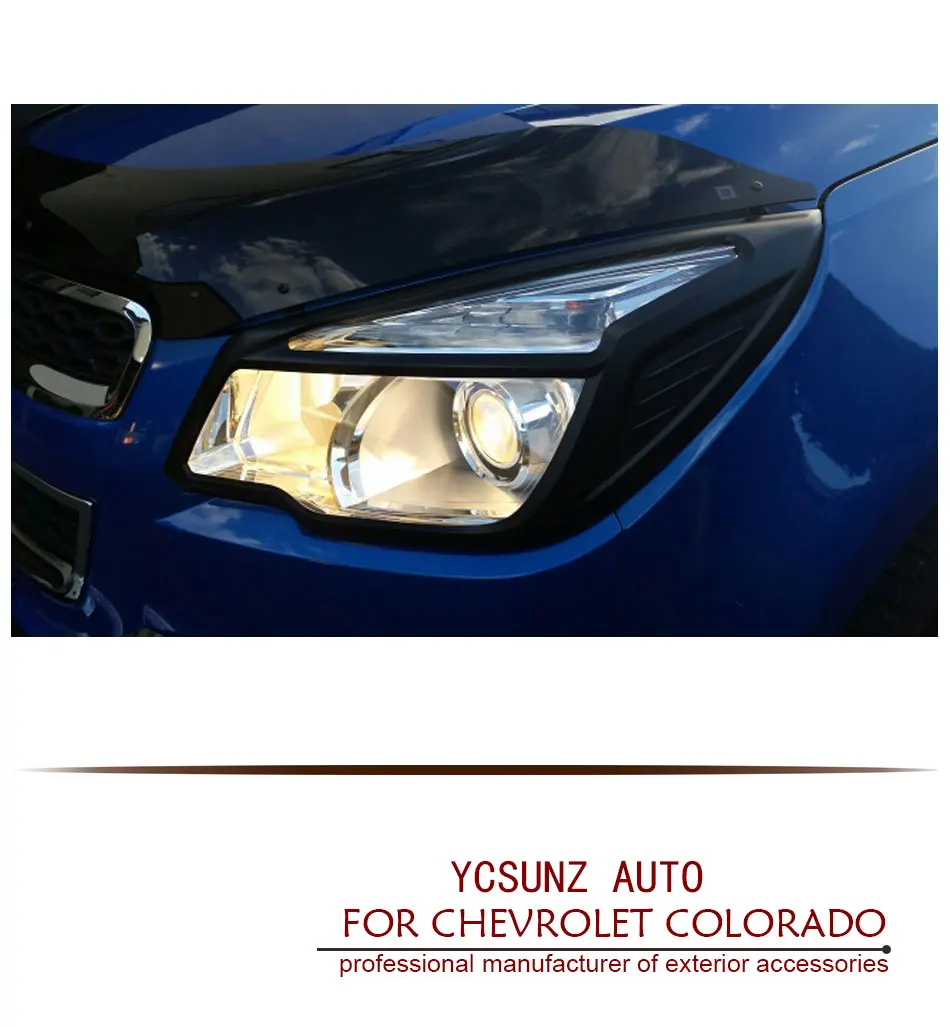 ABS черные фары для Chevrolet Colorado Holden Chevy Colorado 2012