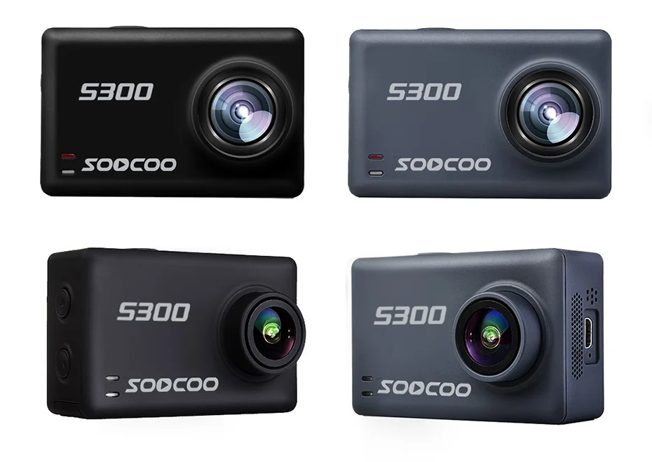 SOOCOO S300 Экшн-камера EIS стабилизация изображения Спортивная камера 4K 30FPS 2,3" сенсорный экран Hi3559V100 IMX377 Wifi Внешний микрофон gps