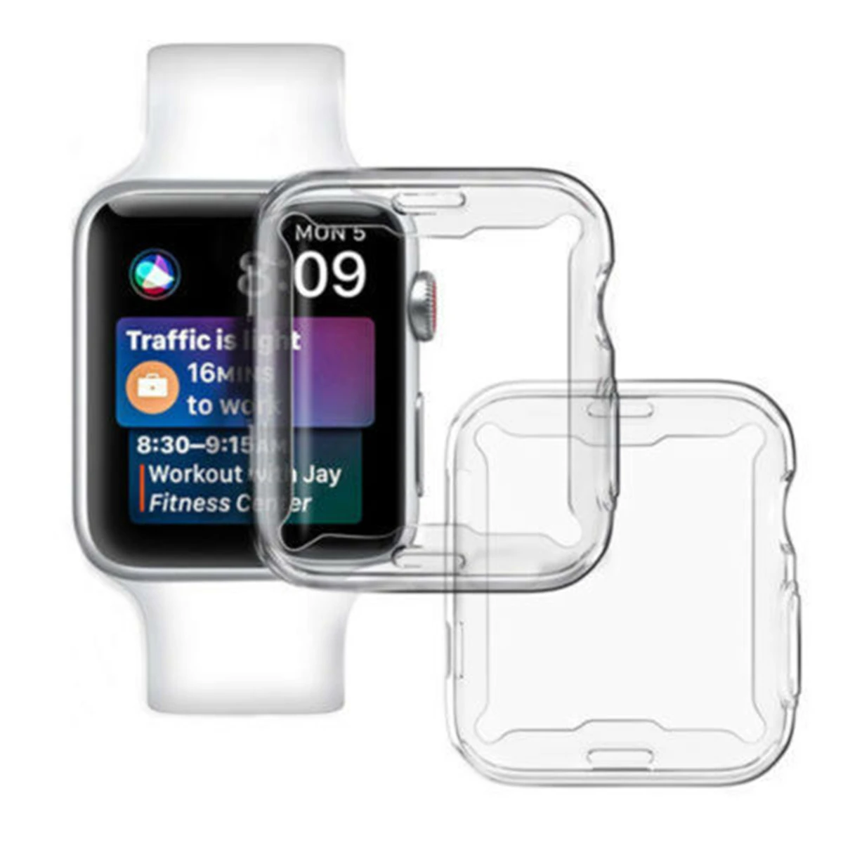 IWatch защита экрана Силиконовый ТПУ бампер чехол для Apple Watch серии