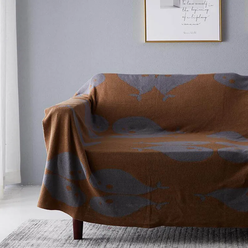 В стиле бохо декоративный диван-одеяло для гостиной чехол трикотажная нить плед