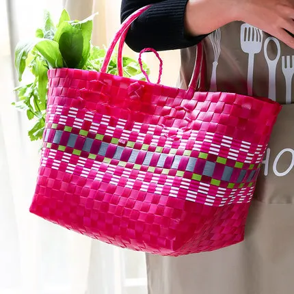 Плетеная корзина для овощей большая хранения покупок плетеная сумка | Дом и сад