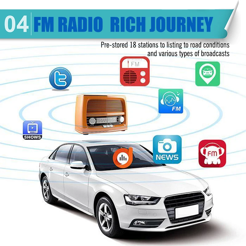 Автомобильный fm радиоприемник AUX TF USB автоматический передатчик модулятор один Din