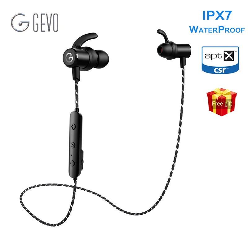 Gево GV 18BT наушники беспроводные для телефона IPX7 Водонепроницаемый Bluetooth 5.0 стерео