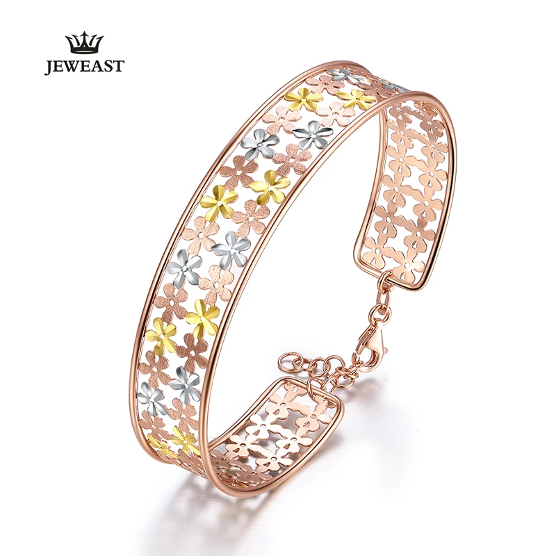 Браслет из чистого золота 18 карат настоящий золотистый браслет Австралии 750