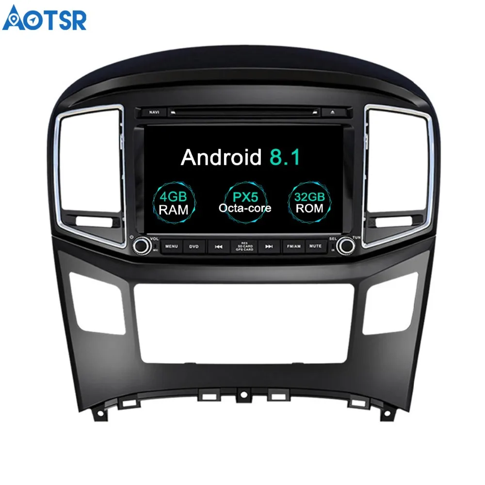 Aotsr Android 8 1 GPS навигация автомобильный DVD плеер для Hyundai H1 Grand 2016 2017 мультимедиа 2 din