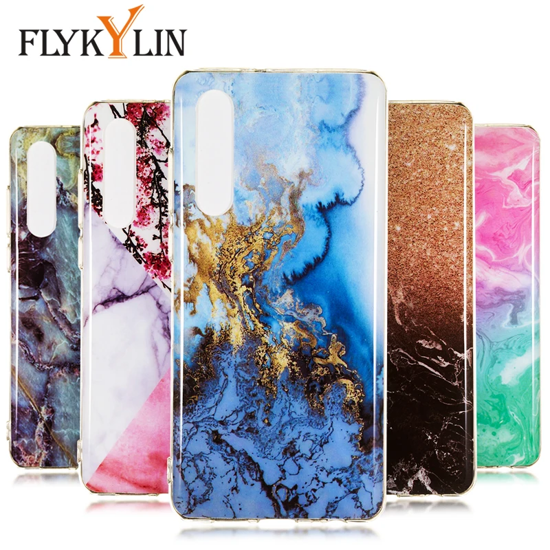 FLYKYLIN мраморный чехол для Huawei P20 P30 Pro Lite задняя крышка P9 2017 из мягкого ТПУ силикона