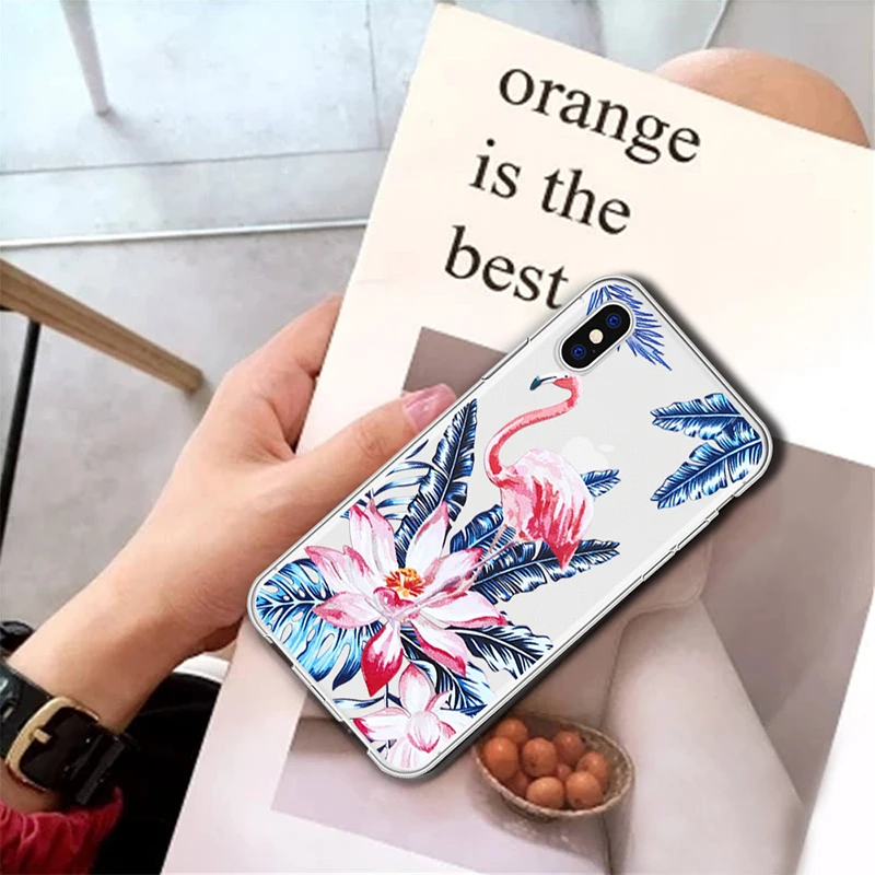 Чехол для iPhone 6 6S X XR MAX 8 7 5 Plus с цветочным рисунком|Бамперы| |