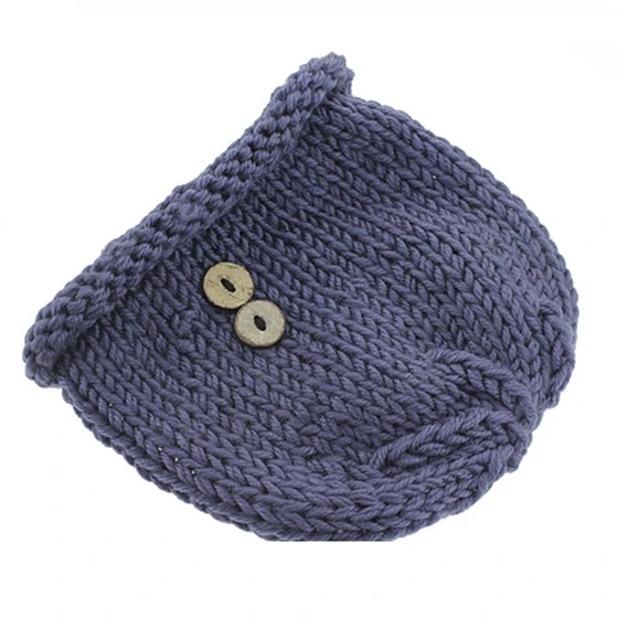 Newborn baby children's equipment knit crochet cap disguise Photography Proposition Gray | Детская одежда и обувь