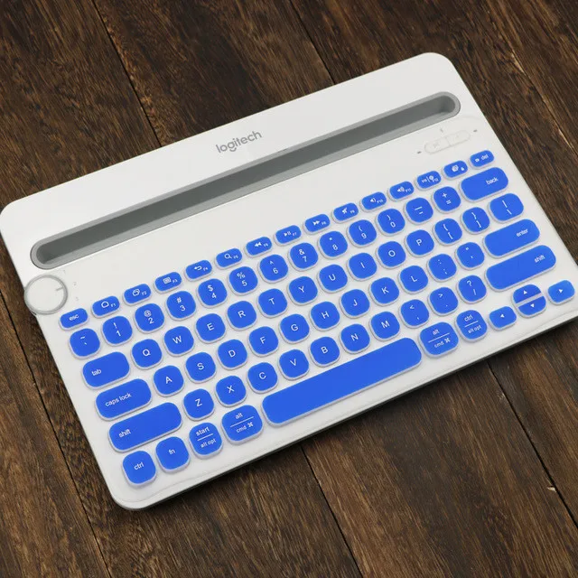 Blue Беспроводная bluetooth-клавиатура для ноутбука lotech k480 K 480, водонепроницаемая Пылезащитная защита для ПК - Цвет: Blue