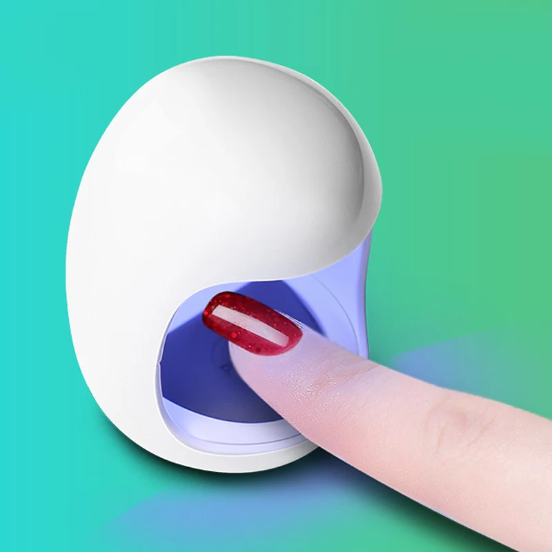 Портативная Светодиодная лампа для ногтей мини USB УФ Сушилка отверждение гель