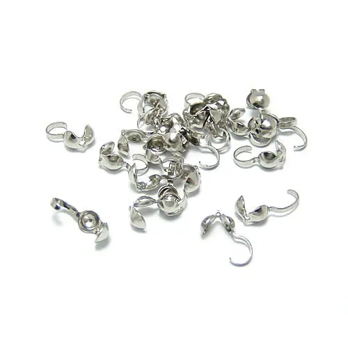 Металлические обжимные колпачки золотого цвета 100 шт. зажимы для проводов и ниток