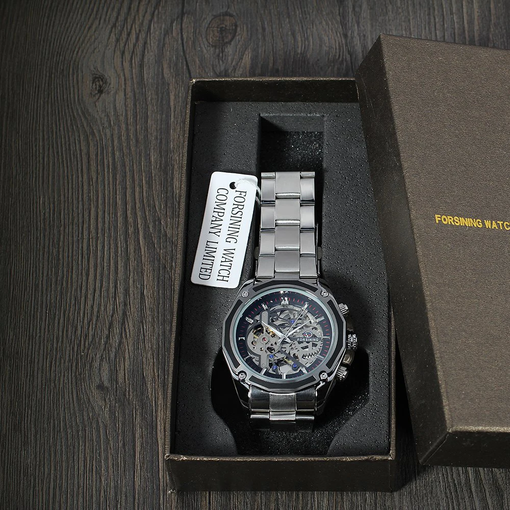 Мужские часы FORSINING Relogio Masculino Skeleton автоматические мужские лучший бренд роскошные