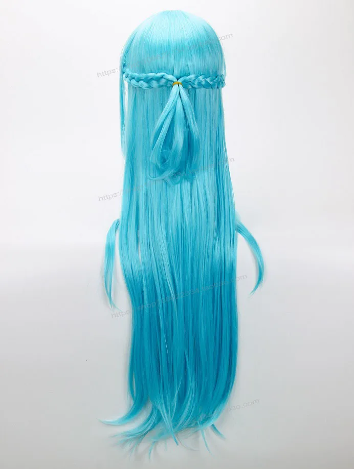 Аниме косплей меч искусство онлайн Юки Асуна синий Hairwear Косплей Хэллоуин ролевые