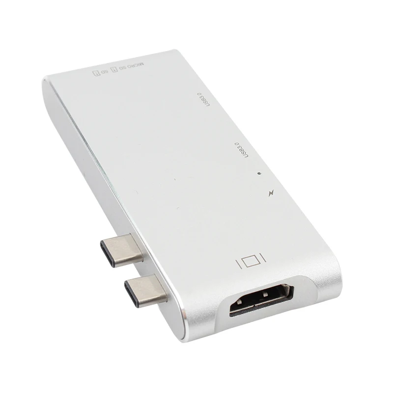 Новинка для Macbook Pro 15 Touch Bar 2 USB Type-C 3 0 адаптер 4K HDMI + порта SD/TF кардридер зарядный