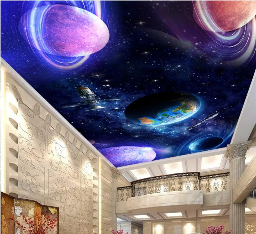 

Custom photo background 3d ceiling murals wallpaper Stars of the cosmic stars room decoration painting wallpaper for walls 3d