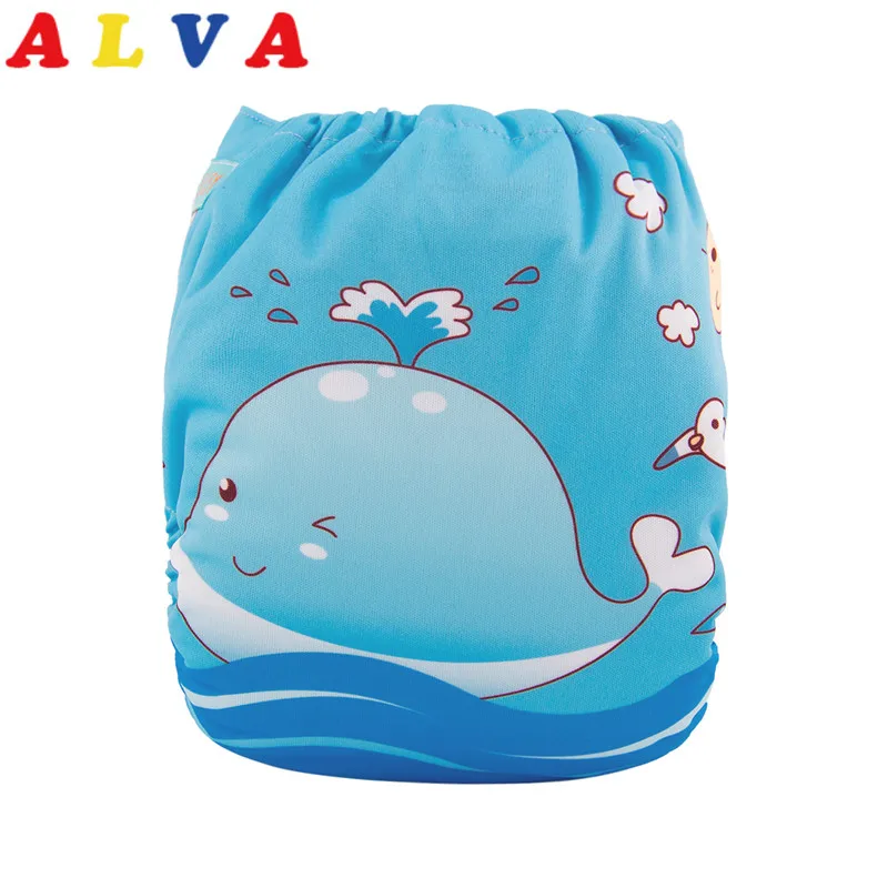 Новое поступление! Многоразовые водонепроницаемые тканевые подгузники Alvababy с 1