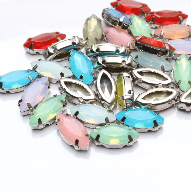 Пустые Когти для пришивания с лошадью из стразов глаз/лодки/маркизы набор