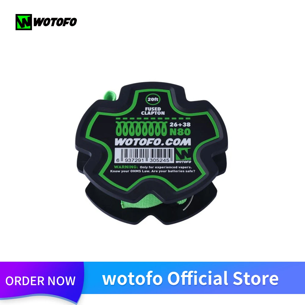 wotofo N80 катушки плавленый Clapton двойной/четырехъядерный Juggernaut Обрамленный штапель Clapton Juggernaut катушка провода Vape аксессуары