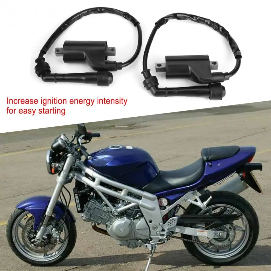2pcs Motorcycle Ignition Coil Fit for Hyosung GT650 Comet 2007-2010 / GT650R S Comet 2005 2006 2007 2008