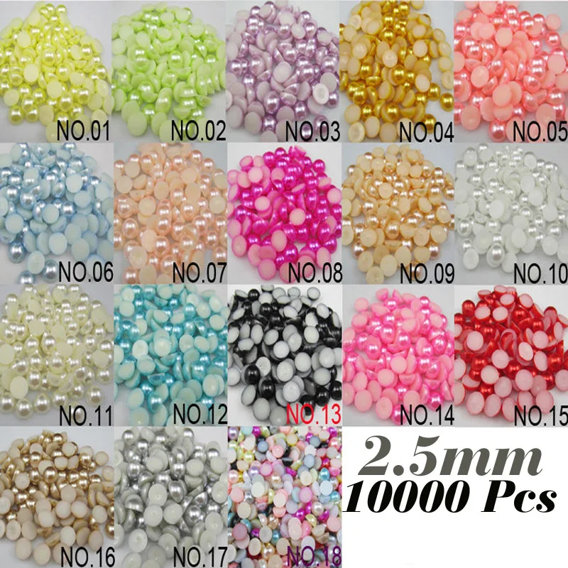 

Полукруглые бусины из АБС-пластика, 2,5 шт./лот, 10000 мм