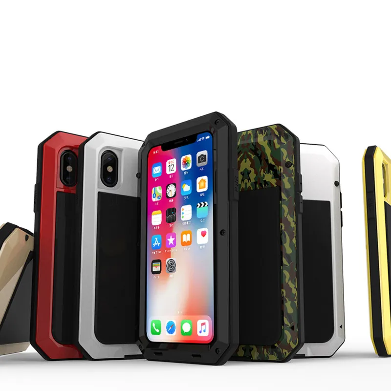 heavy duty protection armor metal aluminum phone case for iphone 13 11 12 mini pro xs max xr x 6 6s 7 8 plus shockproof cover free global shipping