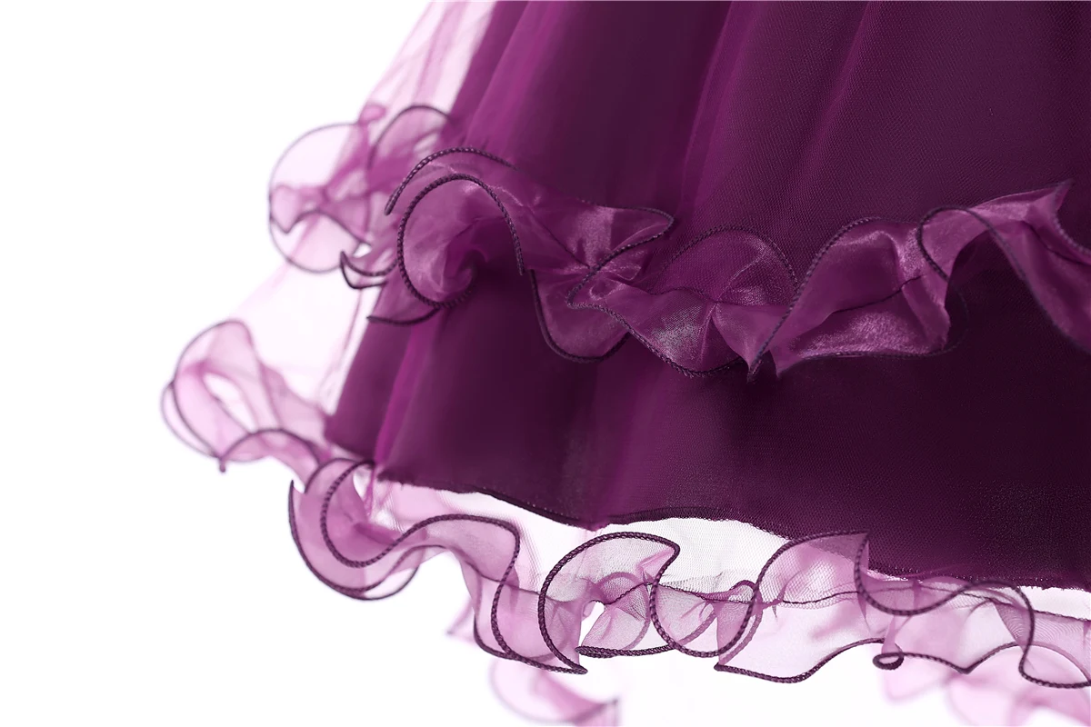 Бесплатная доставка Хлопок Внутри 14 лет ребенок вечерние платье 2018 Новое