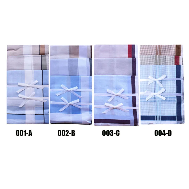 BAIYIXIN 100% хлопок мужской платок 6 шт Подарочный набор мужские Модные