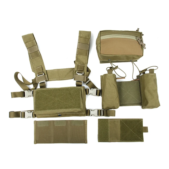 Микро низкопрофильный светильник TMC Cordura SS боевой комбо цвета хаки