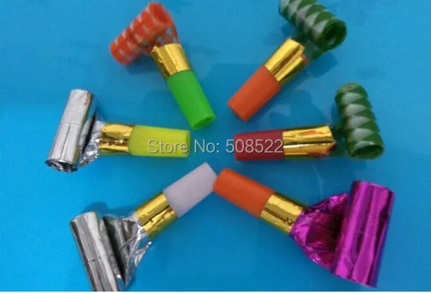 

Wholesale - 3*18*2.5cm A large number of small blow out dragon whistles Halloween party birthday party decorations