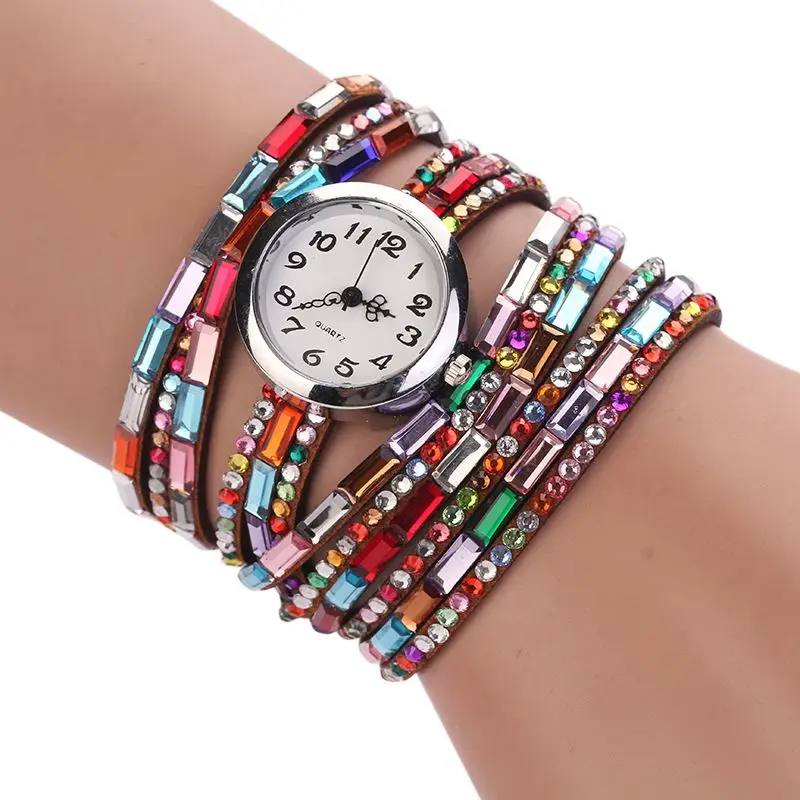 Женские кварцевые часы с ремешком из ПУ кожи | Наручные