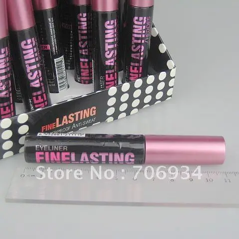 8 мл * 24 шт. черные жидкие Люверсы с дисплеем водонепроницаемые линии для глаз 8400 # |