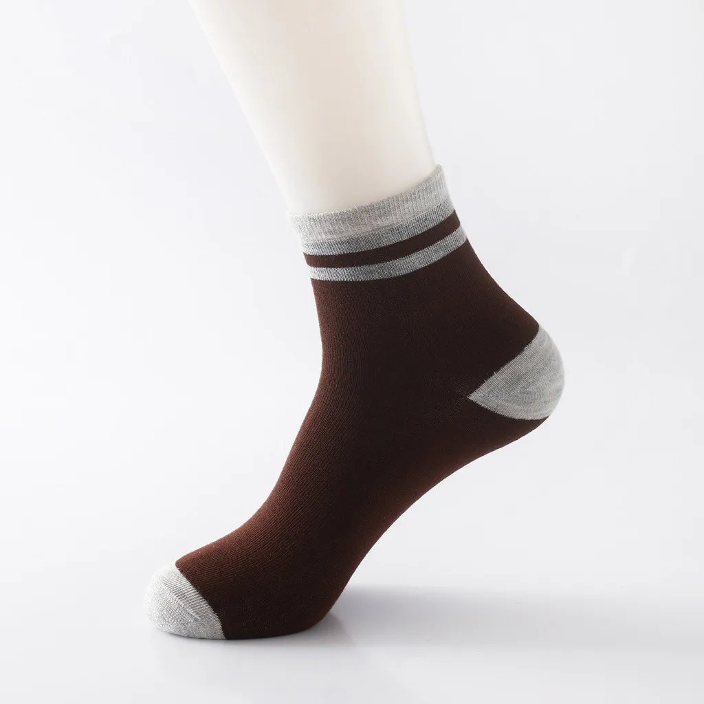 Calcetines Tobillero Hombre 1 пара мужские неэластичные 100% чистый хлопок носки цвета хаки
