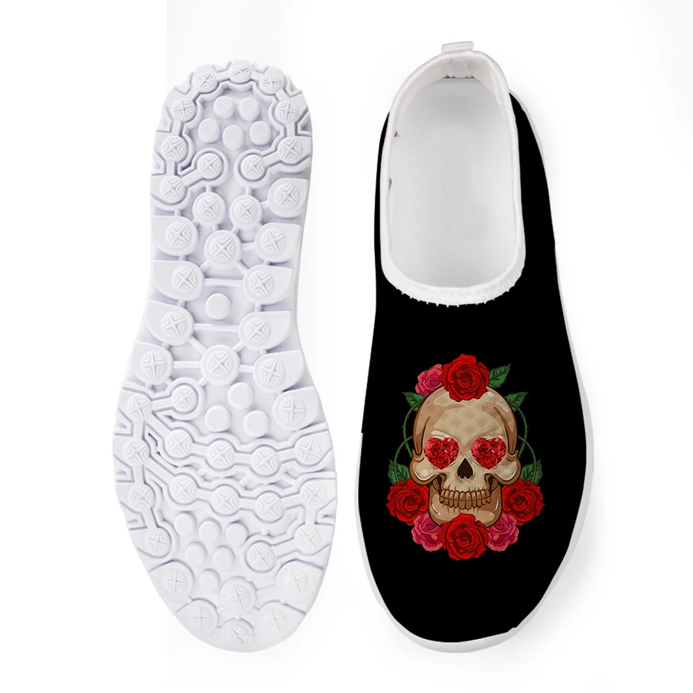 WHEREISART/Женская обувь Vogue с объемным черепом и розовым узором легкие Женские