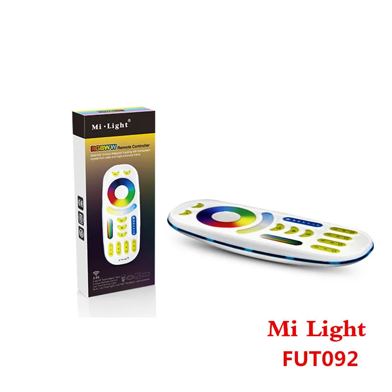 FUT092 AC/DC12V Mi светильник 4 Вт RGB+ CCT Светодиодный точечный светильник GU10 FUT103 MR16 FUT104 2,4 г РЧ пульт дистанционного управления беспроводной WiFi телефон приложение управление RGBWW светодиодный светильник - Испускаемый цвет: FUT092