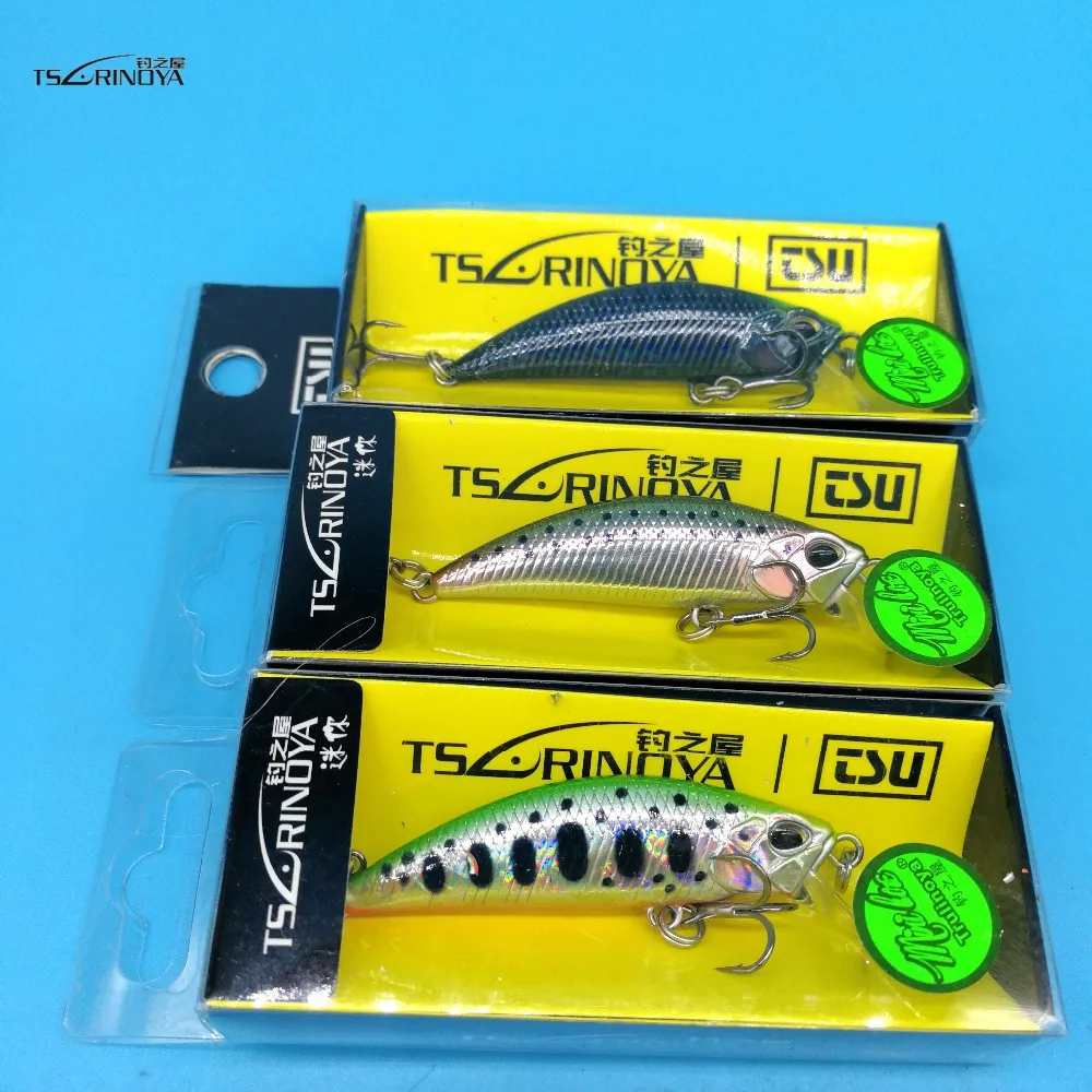 TSURINOYA DW63 14 шт./лот 50 мм 5 0 г микро погружающаяся блесна жесткая приманка цветов