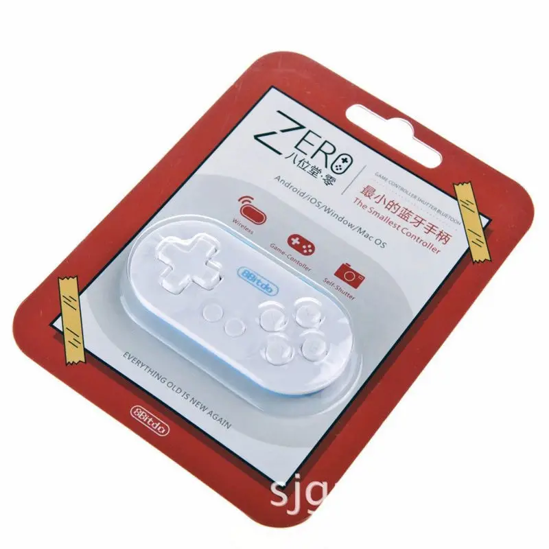 Мини 8bitdo ZERO контроллер Портативный Bluetooth Белый Беспроводной геймпад затвора для
