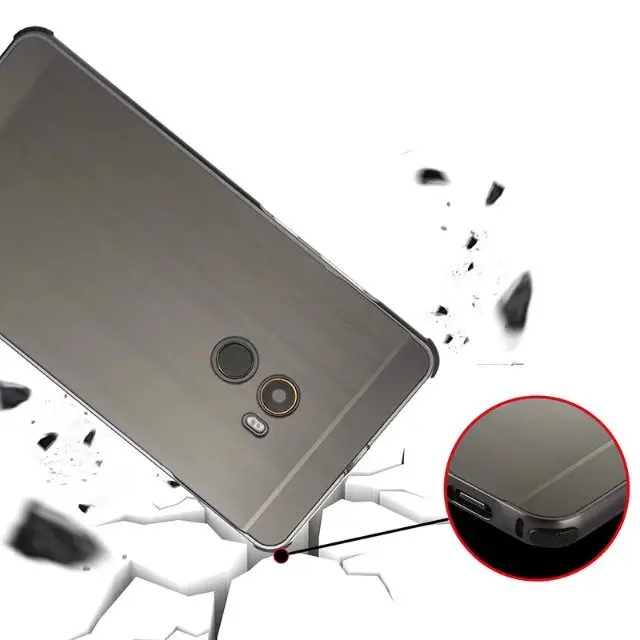 Гальванический Алюминиевый металлический бампер для Xiaomi 6/Mix2/note3/Redmi NOTE 4X чехол PC задняя крышка противоударный чехол для телефона