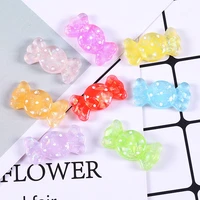 new 5pcs resin candy shape beads transparent earring pendant necklace bracelet diy beads for jewelry making crafts accessories
