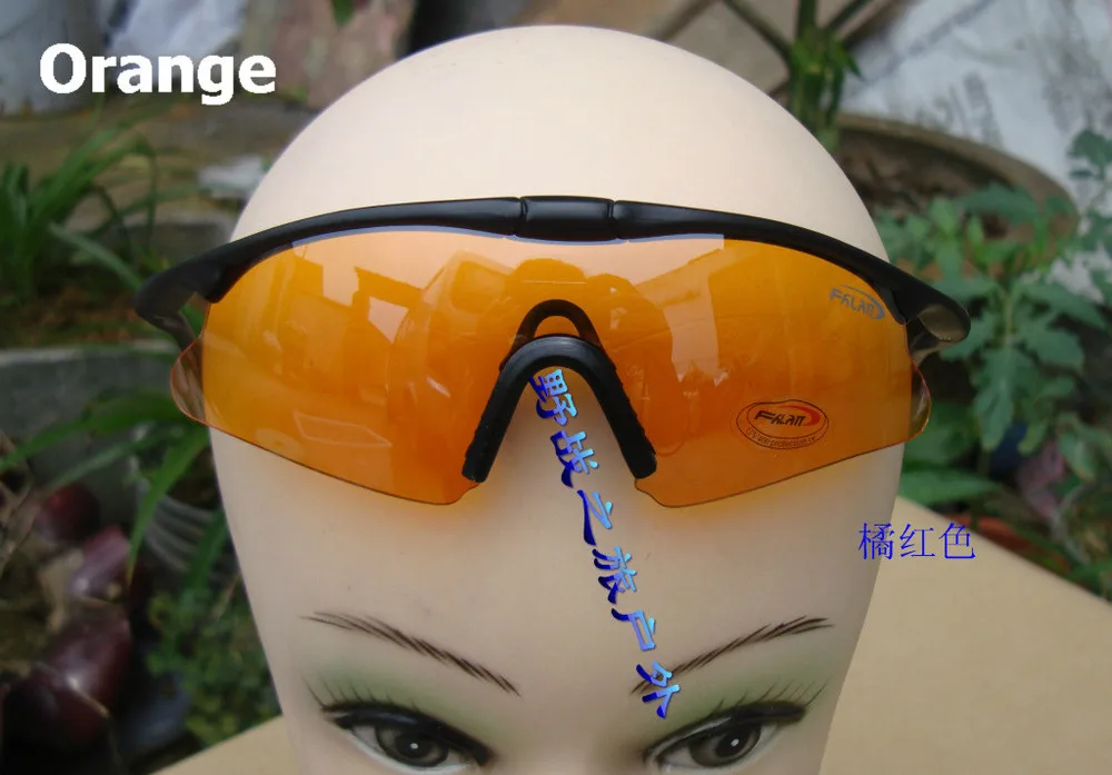 Tryway X100 NV100 тактические очки страйкбол стрельба Пейнтбол CS игры gafas спортивный велосипед Велоспорт очки для мотокросса uv400 объектив - Цвет: ORANGE