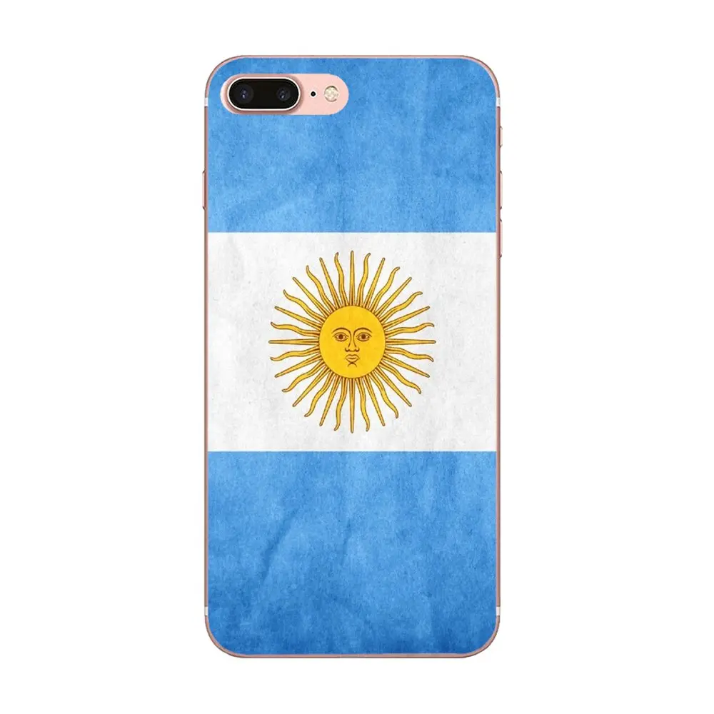 Резиновый Прозрачный чехол для телефона Apple iPhone X XS Max XR 4 4S 5 5C 5S SE 6 6S 7 8 Plus Argentina Chile
