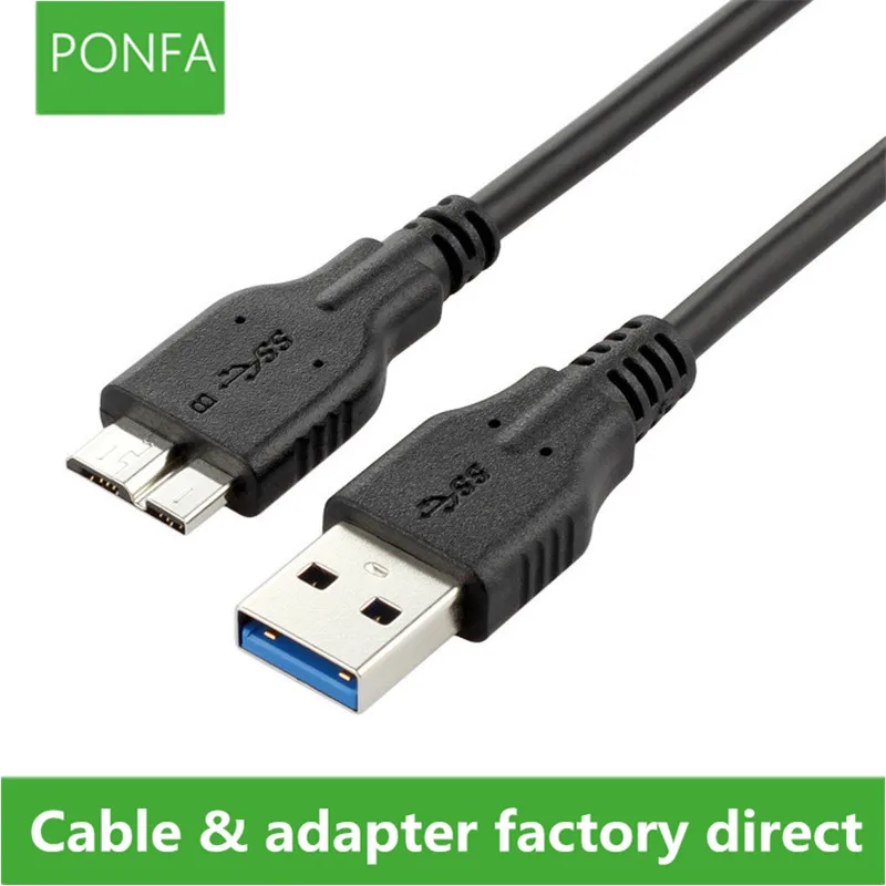 Кабель Micro B USB 100, 10 см, 3,0 см, для синхронизации данных и зарядки, короткий кабель для жесткого диска USB3.0